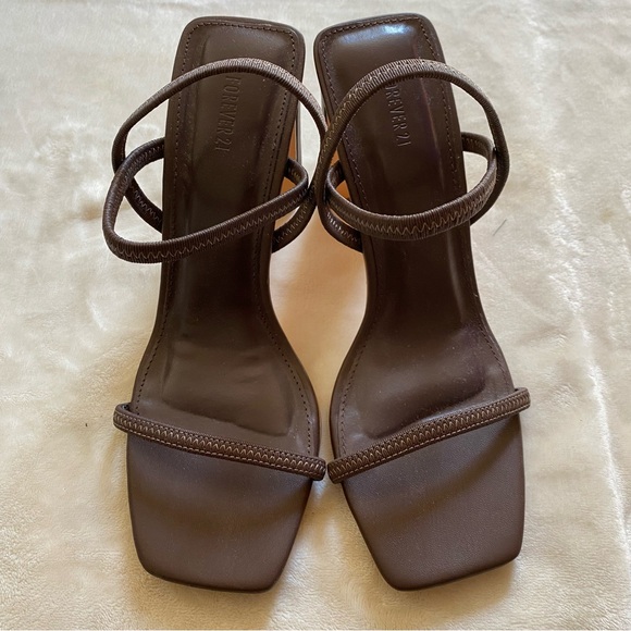 SOLD Forever 21 Chocolate Brown Sandals - Picture 4 of 5